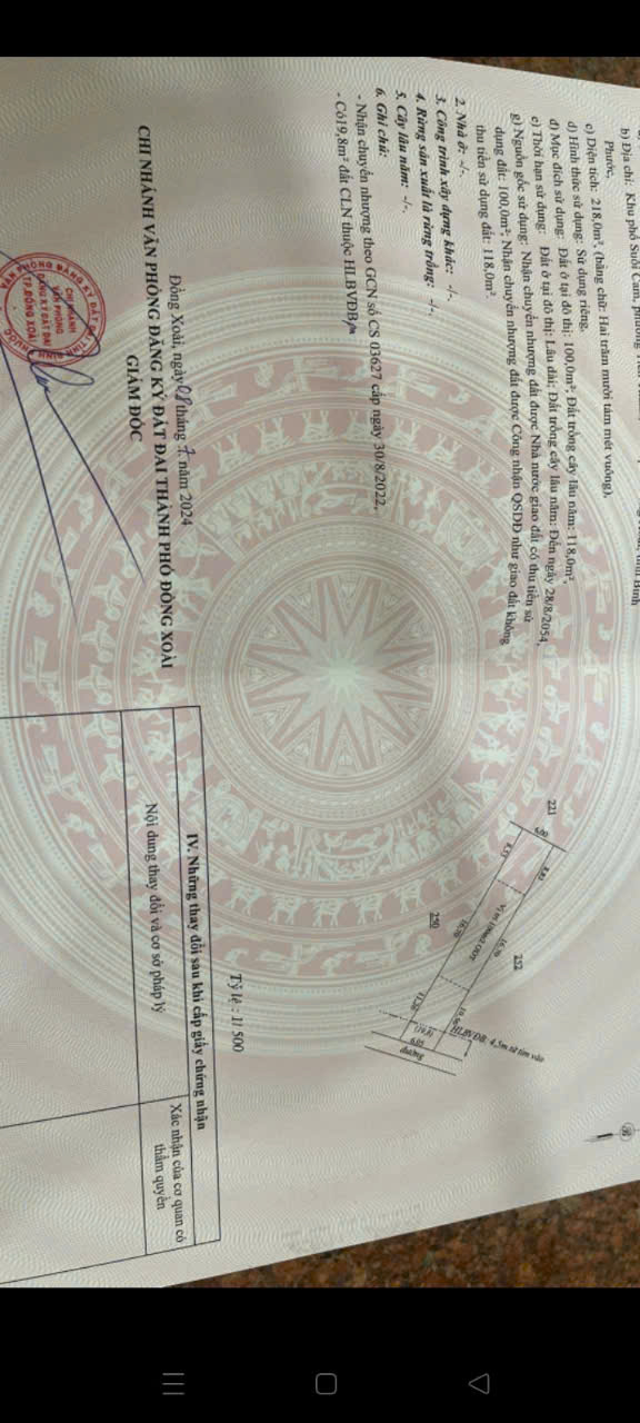 BÁN ĐẤT PHƯỜNG ĐỒNG XOÀI TỈNH ĐỒNG NAI