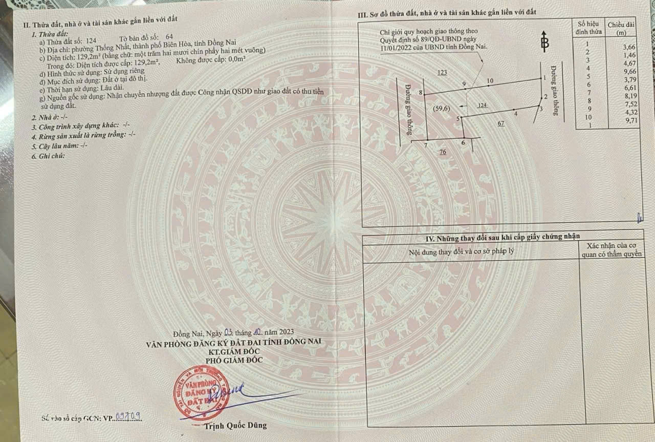 BÁN ĐẤT PHƯỜNG TRẤN BIÊN TỈNH ĐỒNG NAI