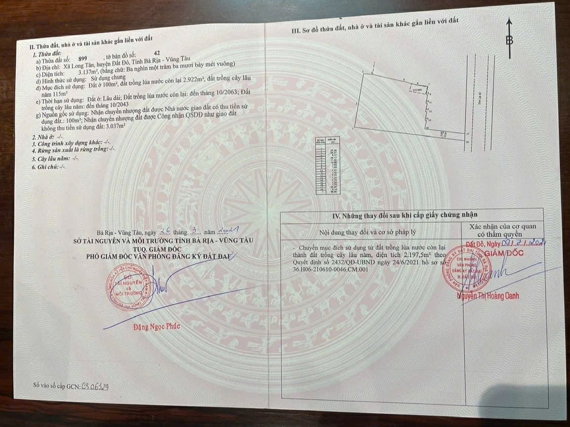 BÁN ĐẤT XÃ ĐẤT ĐỎ THÀNH PHỐ HỒ CHÍ MINH